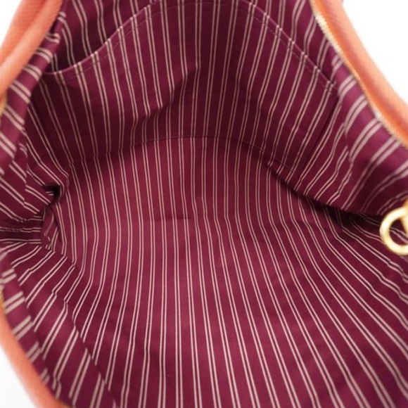 🎉🎉HP🎉LOUIS VUITTON Rose Leather and Red Canvas GM Tote with Gold Hardware - Picture 7 of 7